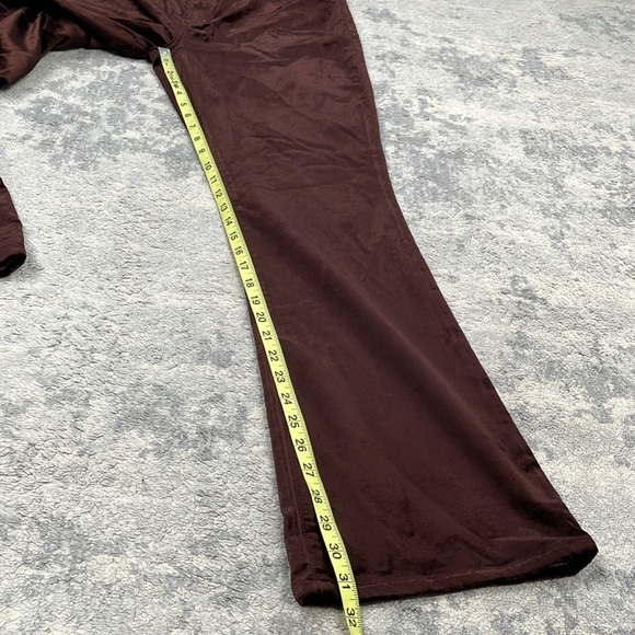 New Agolde Nico High Rise Slim Boot Pants in Chocolate Milk Velvet Sz 32 - Picture 11 of 14
